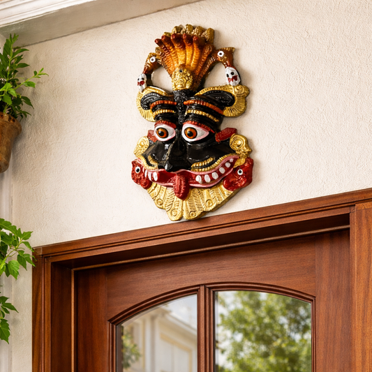 Keerthi Mukha Wall Hanging | Traditional Protective Mask |Hindu Vastu Symbol